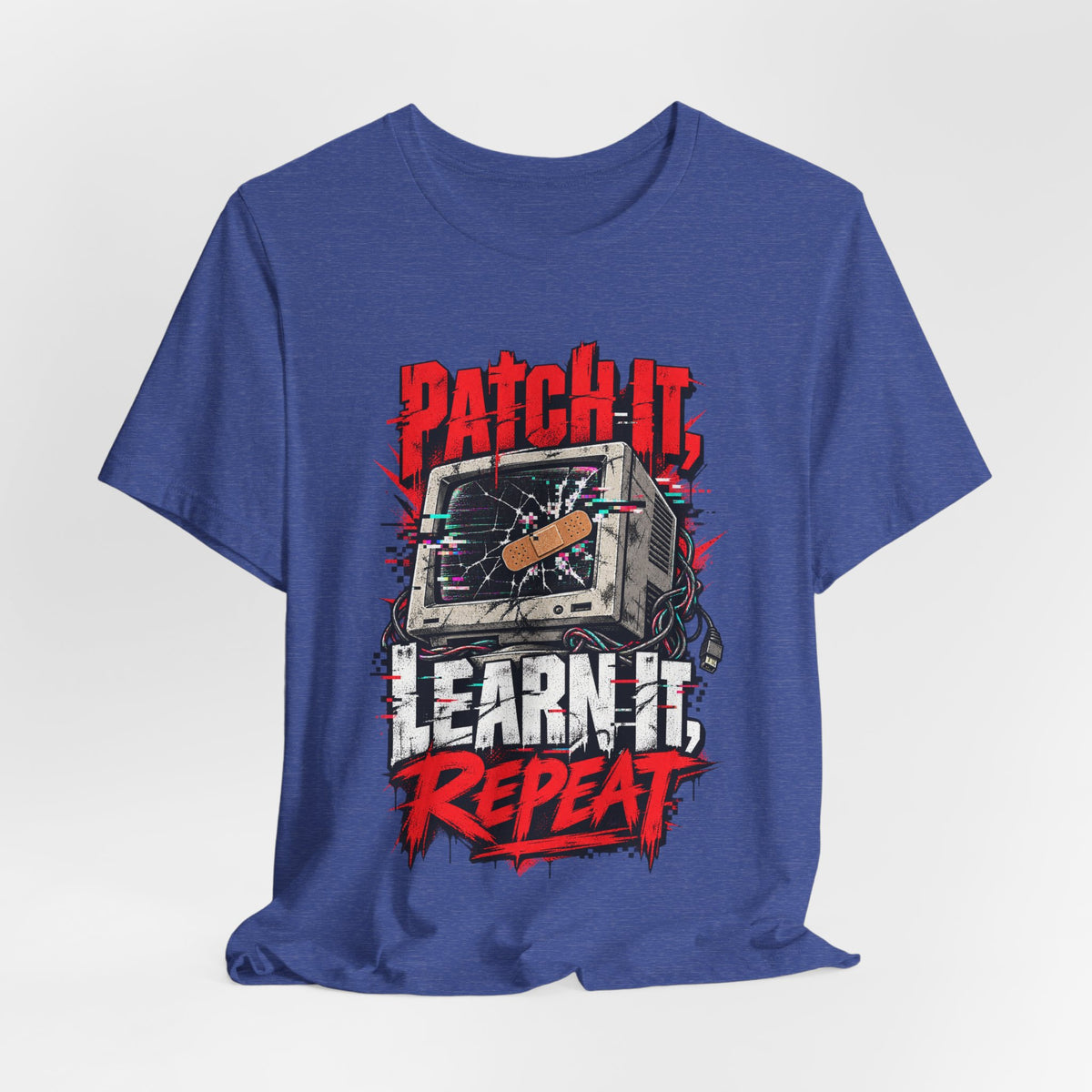 Patch It, Learn It, Repeat Funny Programmer T-Shirt