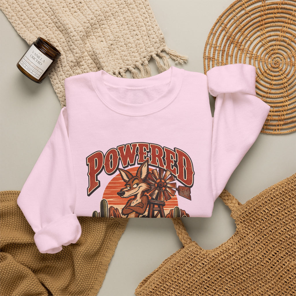 Powered By Passive Aggression Funny Western Ranch Sweatshirt