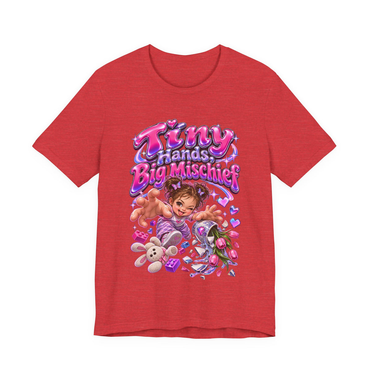 Tiny Hands, Big Mischief Funny Parent Humor T-Shirt