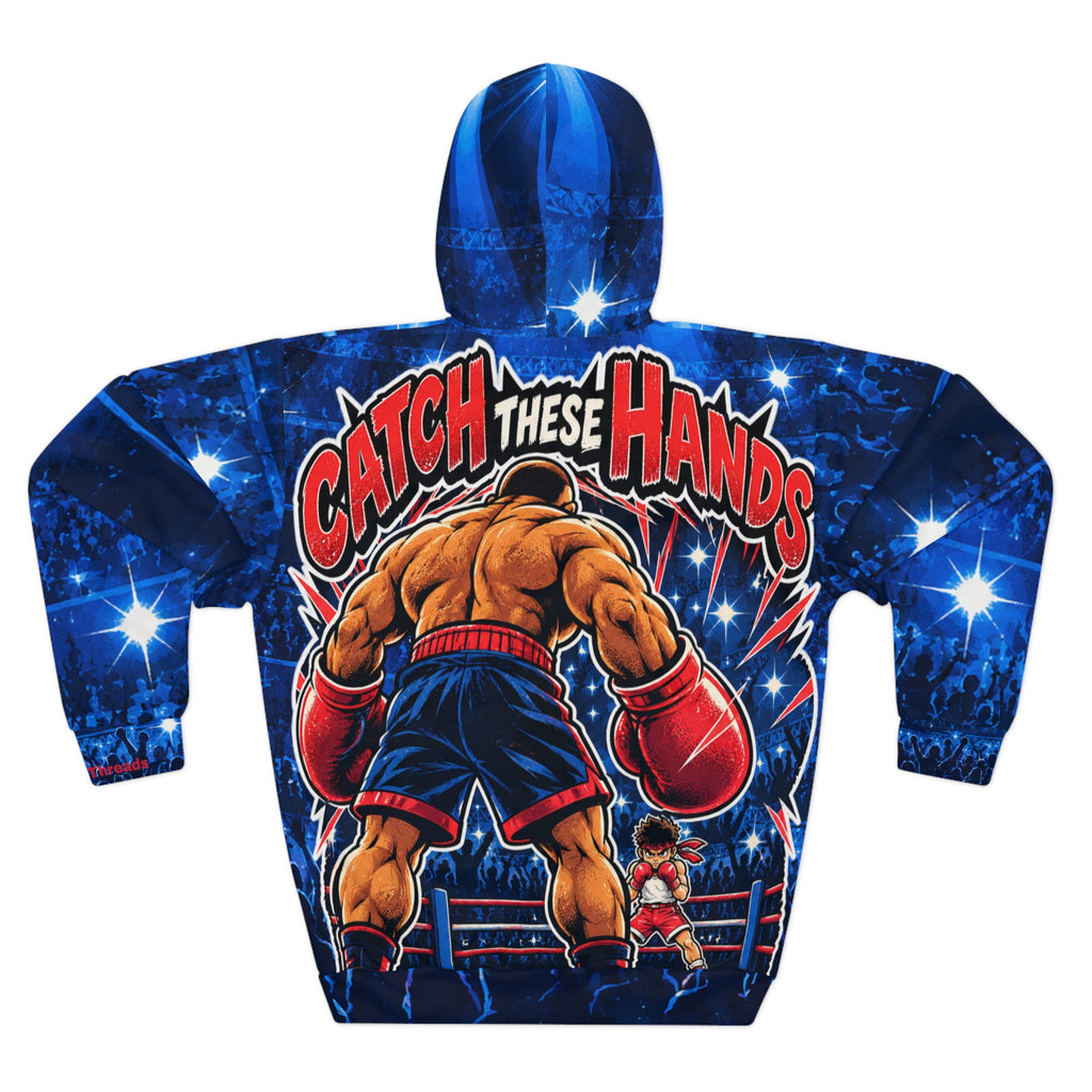 Catch These Hands Boxing Hoodie – All-Over Print Pullover for Boxing Fans