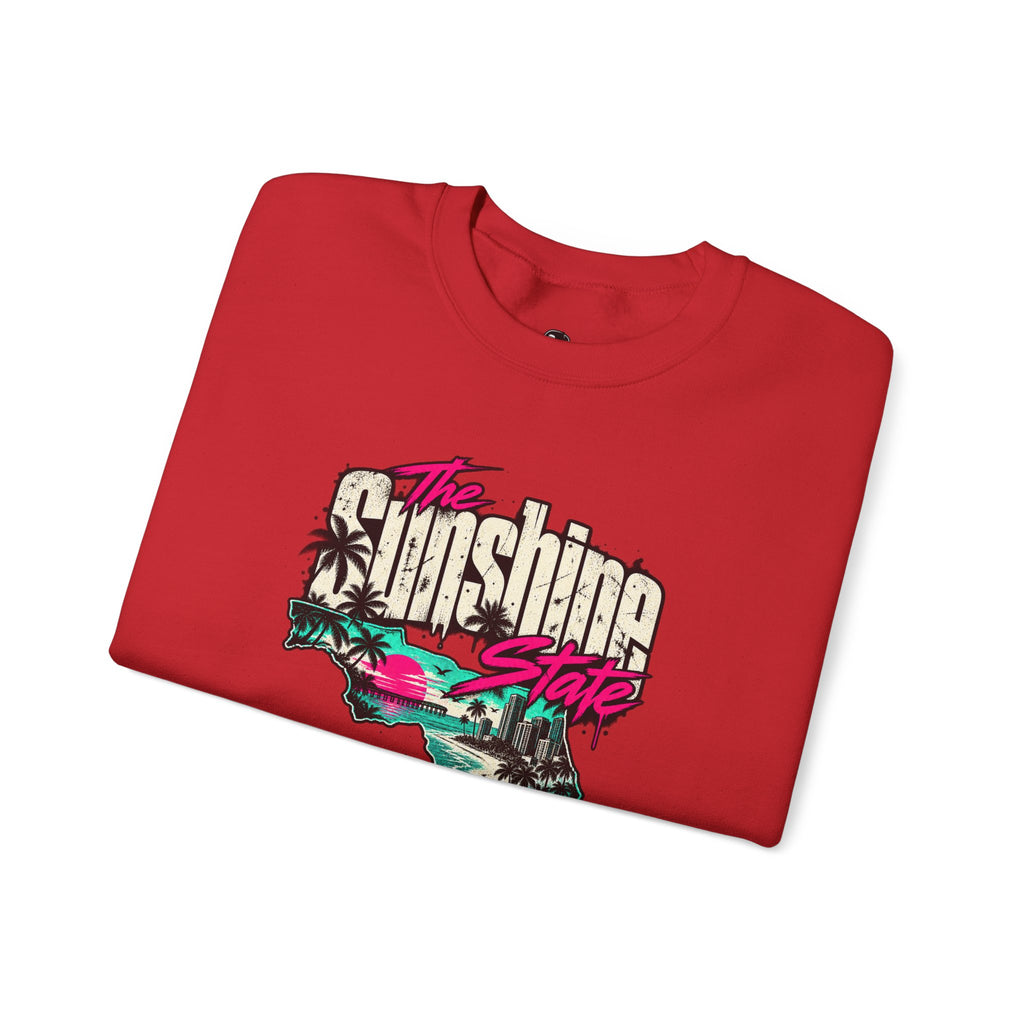 The Sunshine State Funny Minimalist Typography Sweatshirt