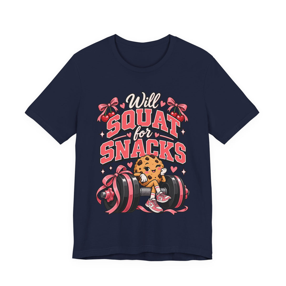 Will Squat for Snacks Funny Fitness T-Shirt