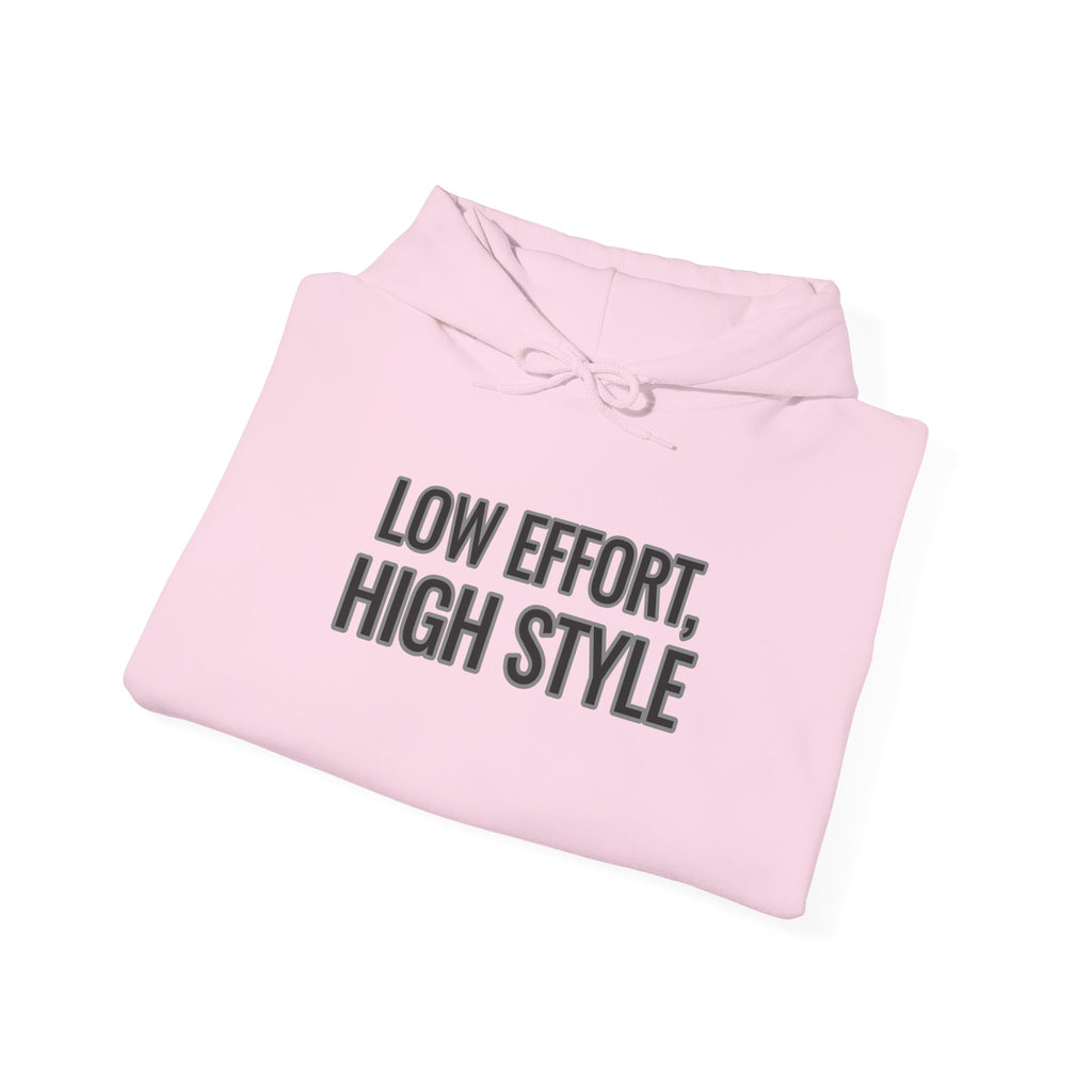 Low Effort, High Style Funny Minimalist Hoodie