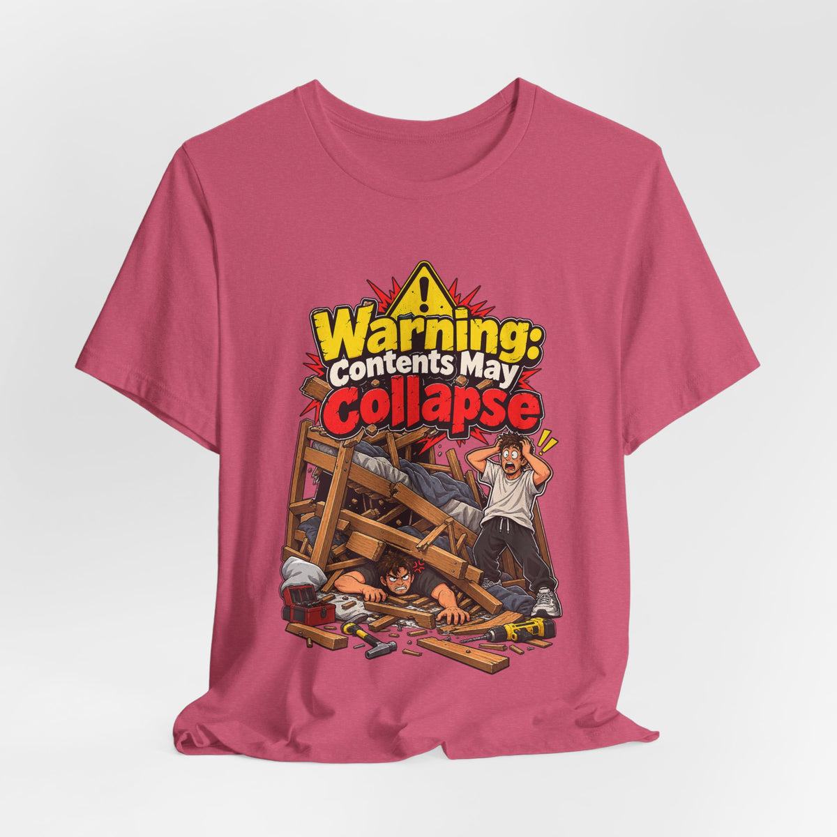 Warning: Contents May Collapse Funny Moving T-Shirt