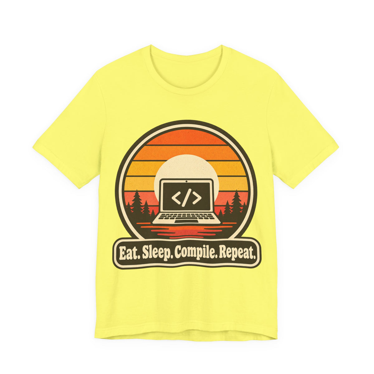 Eat Sleep Compile Repeat Funny Programmer T-Shirt
