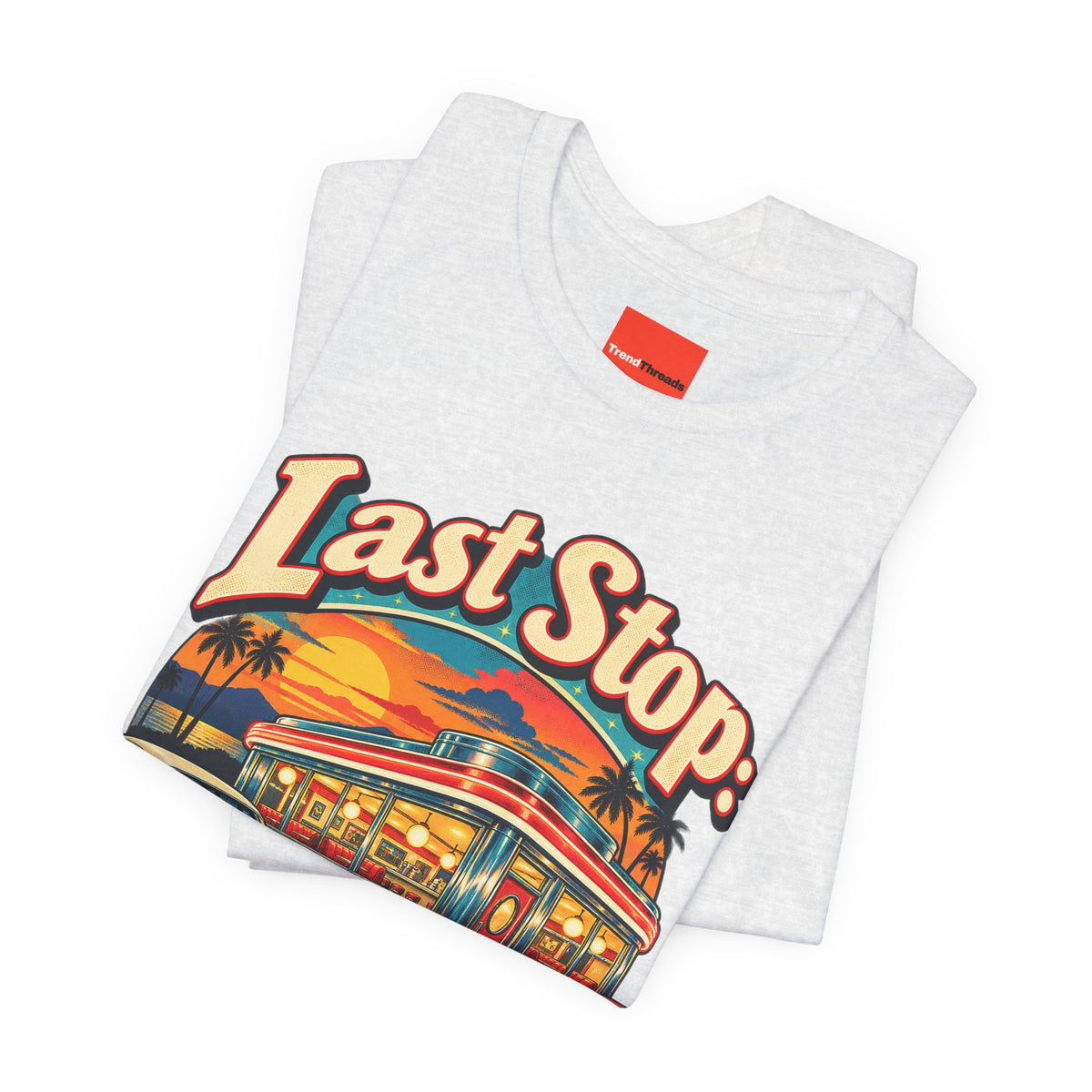 Last Stop: Nostalgia Lane Funny Retro Vintage T-Shirt
