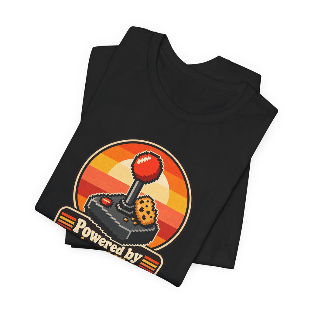 Powered by Snacks and Glitches Funny Gamer T-Shirt