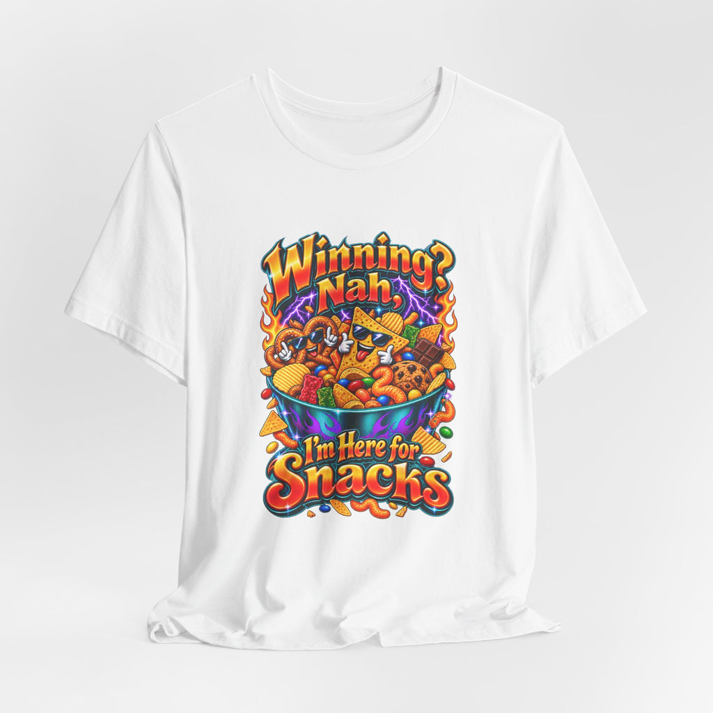 Winning? Nah, I’m Here for Snacks Funny Casual Party T-Shirt