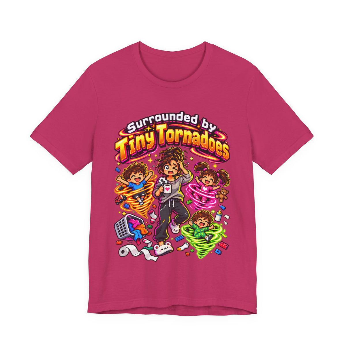 Surrounded by Tiny Tornadoes Funny Parent T-Shirt