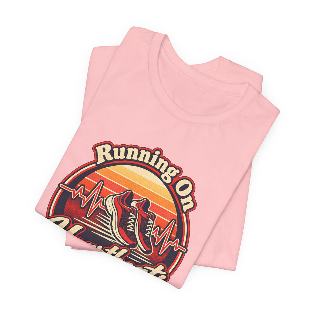 Running On Heartbeats and Hustle Funny Nurse T-Shirt