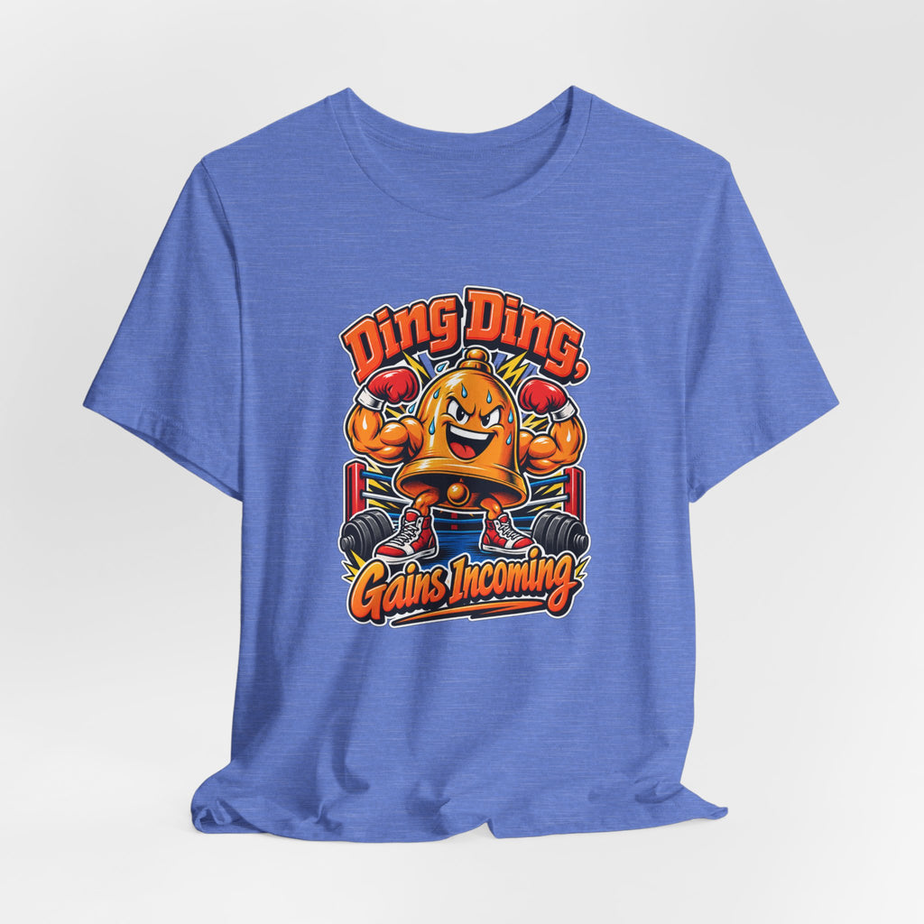 Ding Ding, Gains Incoming Funny Fitness T-Shirt
