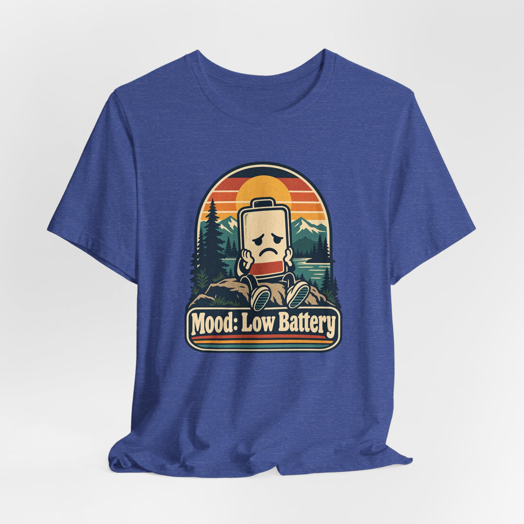 Mood: Low Battery Funny Tech T-Shirt