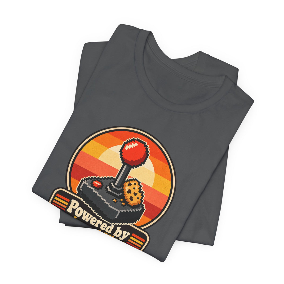 Powered by Snacks and Glitches Funny Gamer T-Shirt