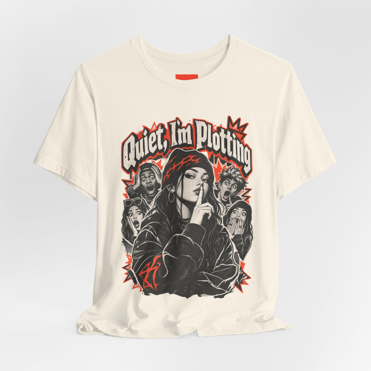 Quiet, I'm Plotting Funny Sarcastic Streetwear T-Shirt