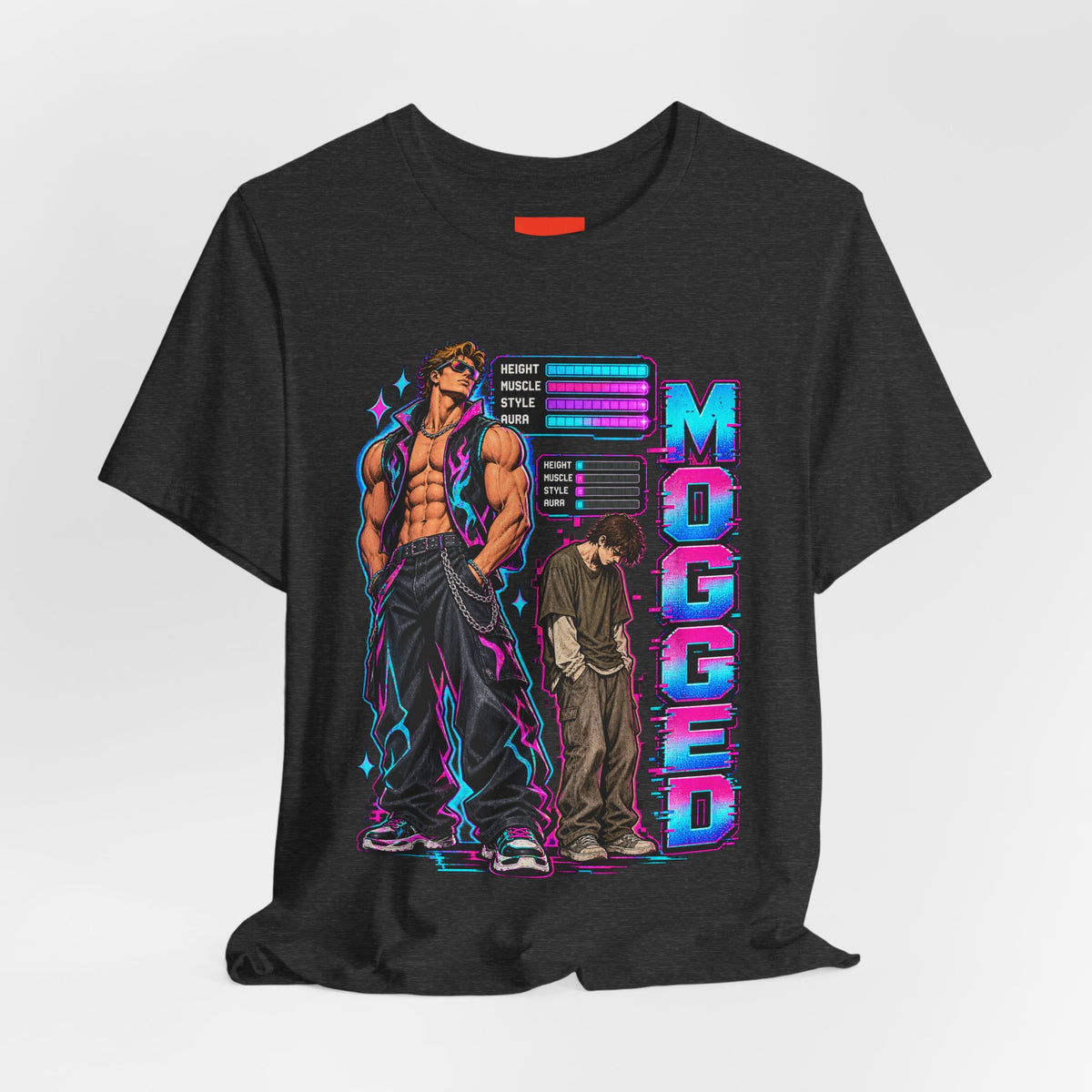 MOGGED Funny Y2K Graphic T-Shirt