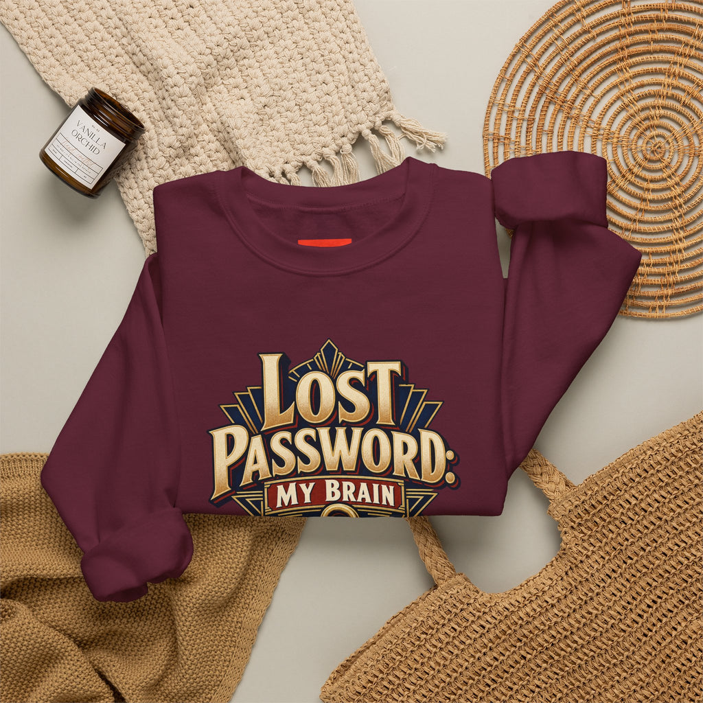 Lost Password: My Brain Funny IT Sweatshirt