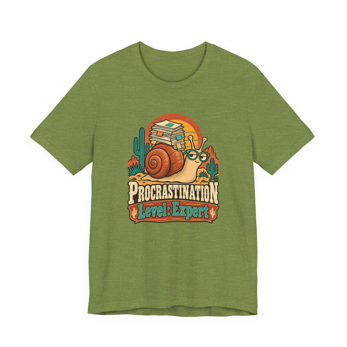 Procrastination Level: Expert Funny Student T-Shirt