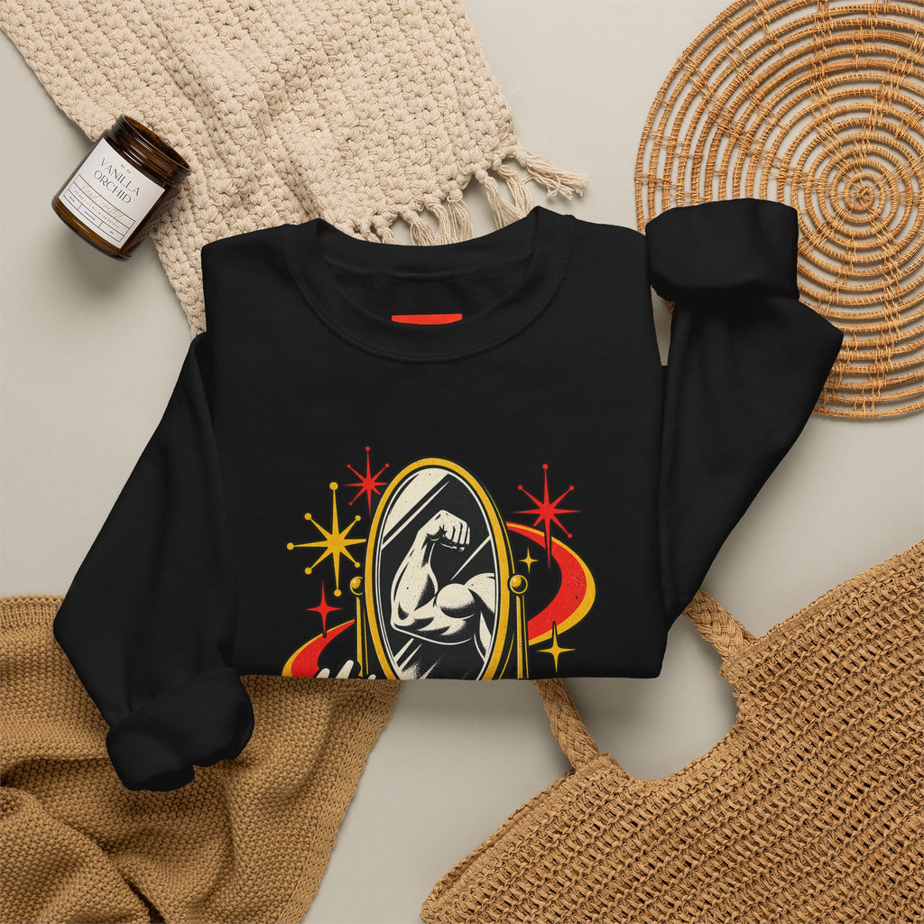 My Gym Buddy’s a Mirror Funny Fitness Sweatshirt