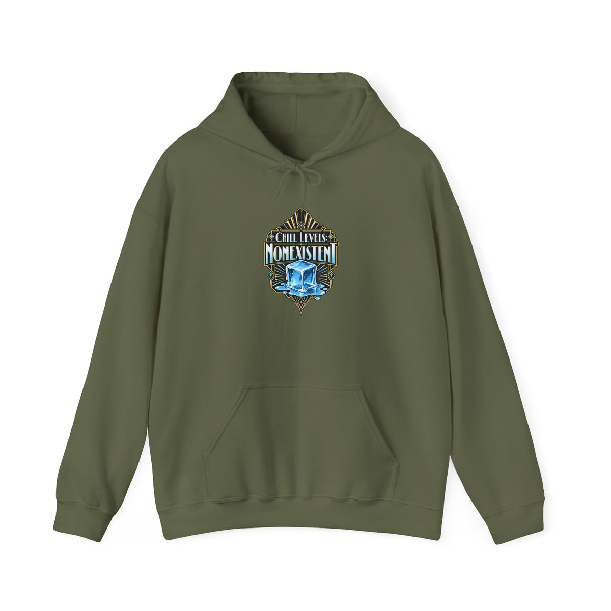 Chill Levels: Nonexistent Funny Self-Deprecating Hoodie