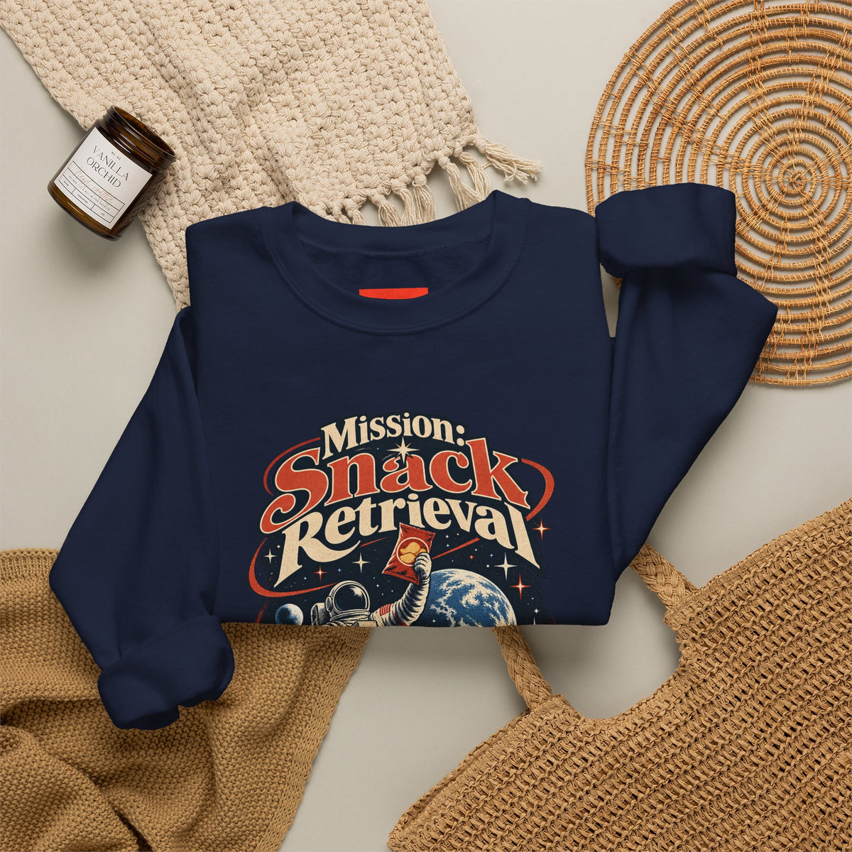 Mission: Snack Retrieval Funny Parent Humor Sweatshirt