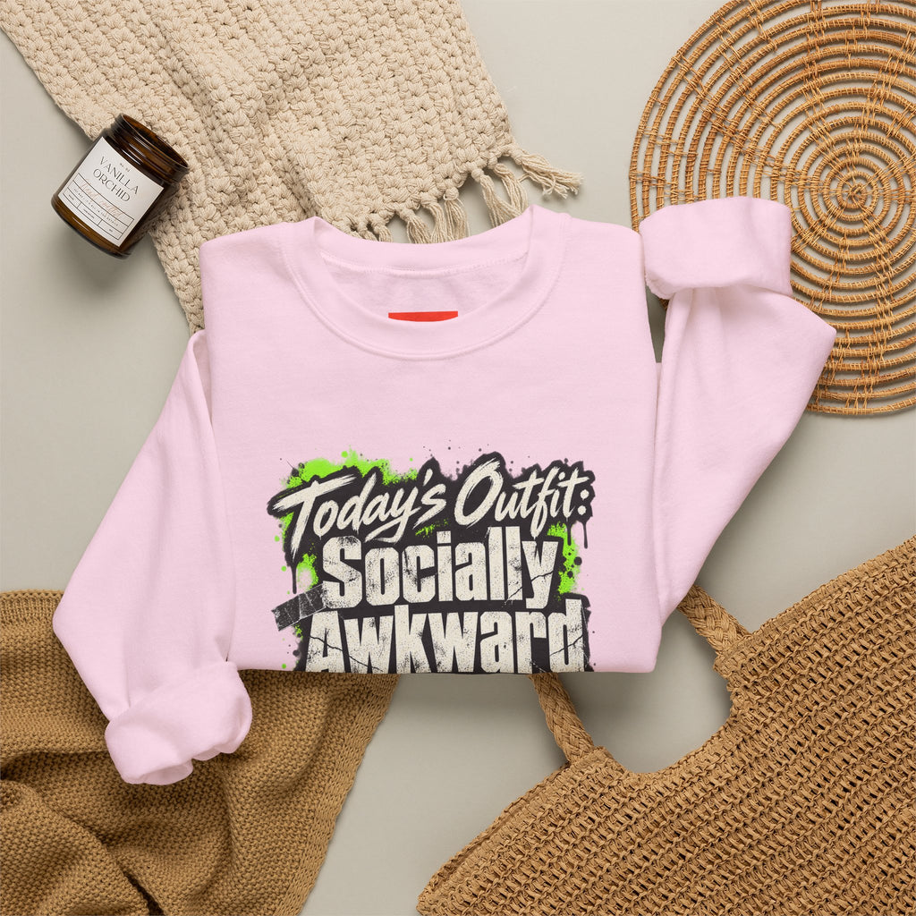 Today’s Outfit: Socially Awkward Armor Funny Introvert Sweatshirt