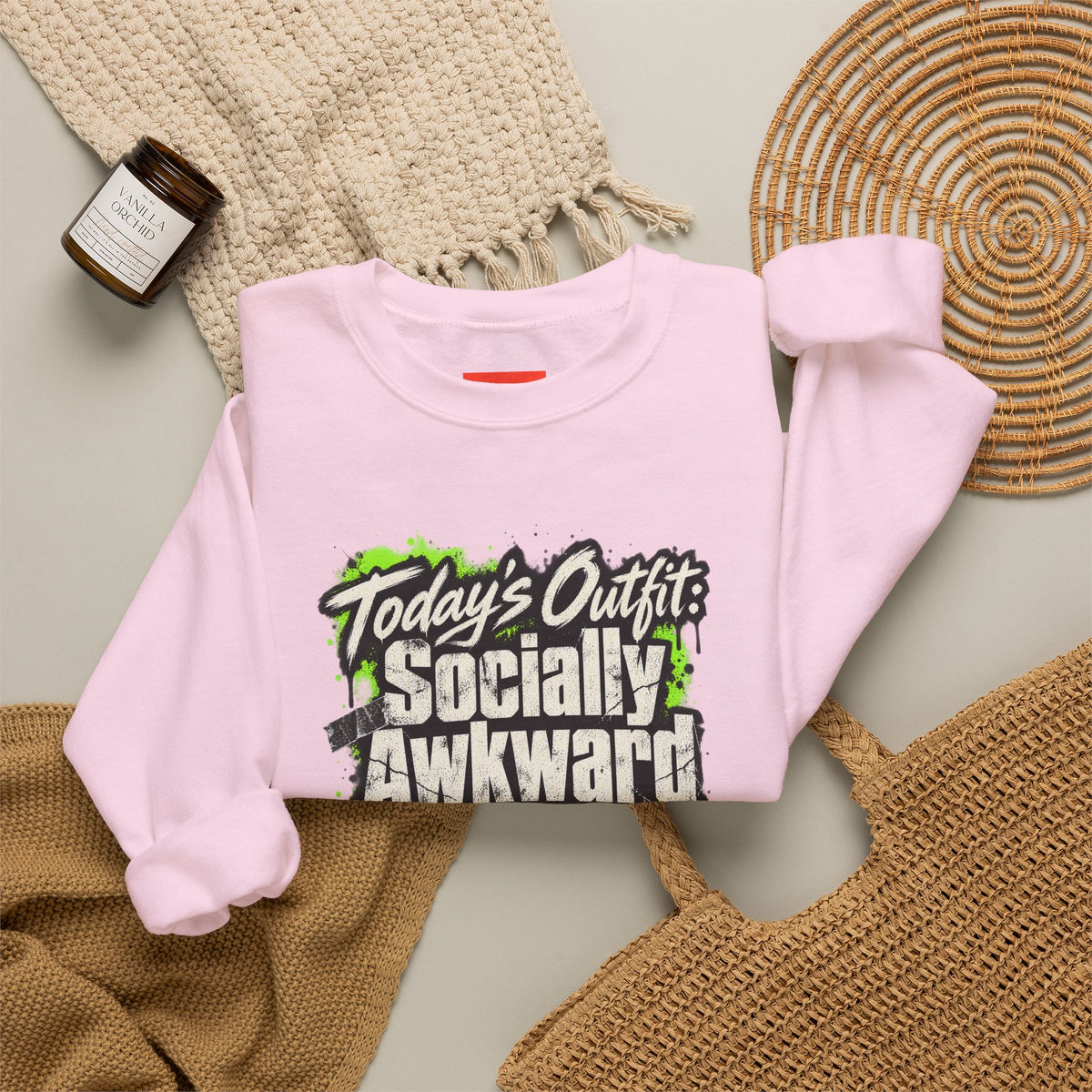Today’s Outfit: Socially Awkward Armor Funny Introvert Sweatshirt