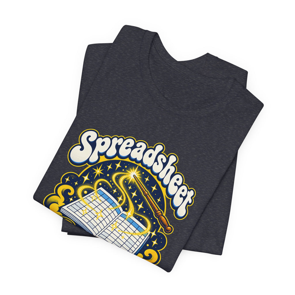 Spreadsheet Sorcery Unleashed Funny Office Humor T-Shirt