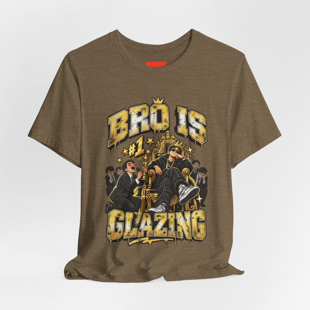 BRO IS GLAZING Funny Streetwear T-Shirt