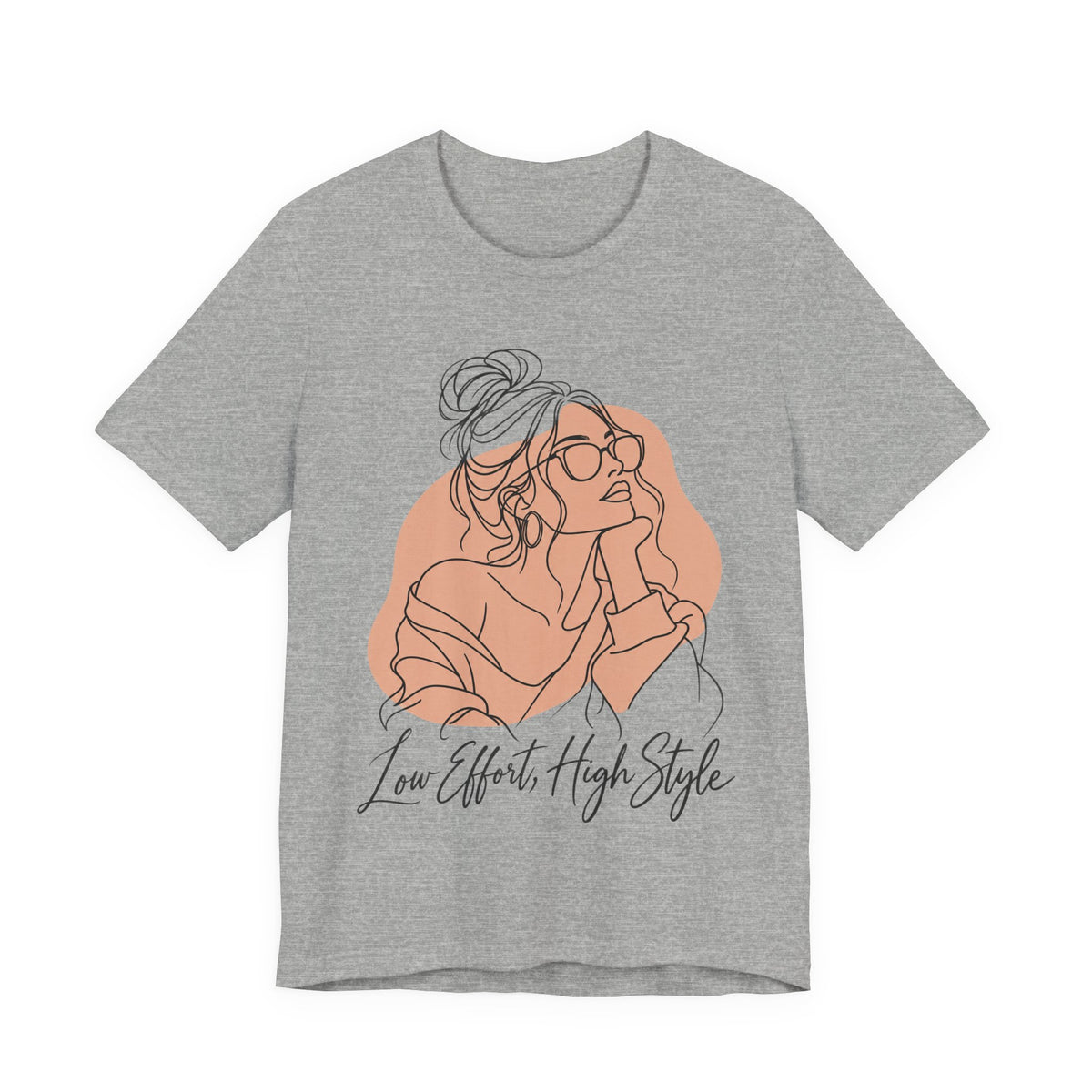 Low Effort, High Style Funny Minimalist T-Shirt