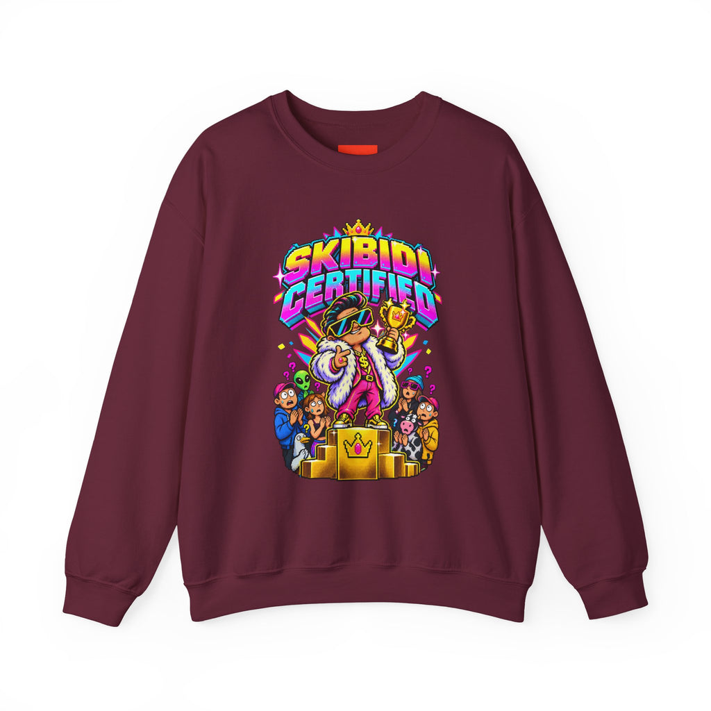 SKIBIDI CERTIFIED Funny Y2K Sweatshirt