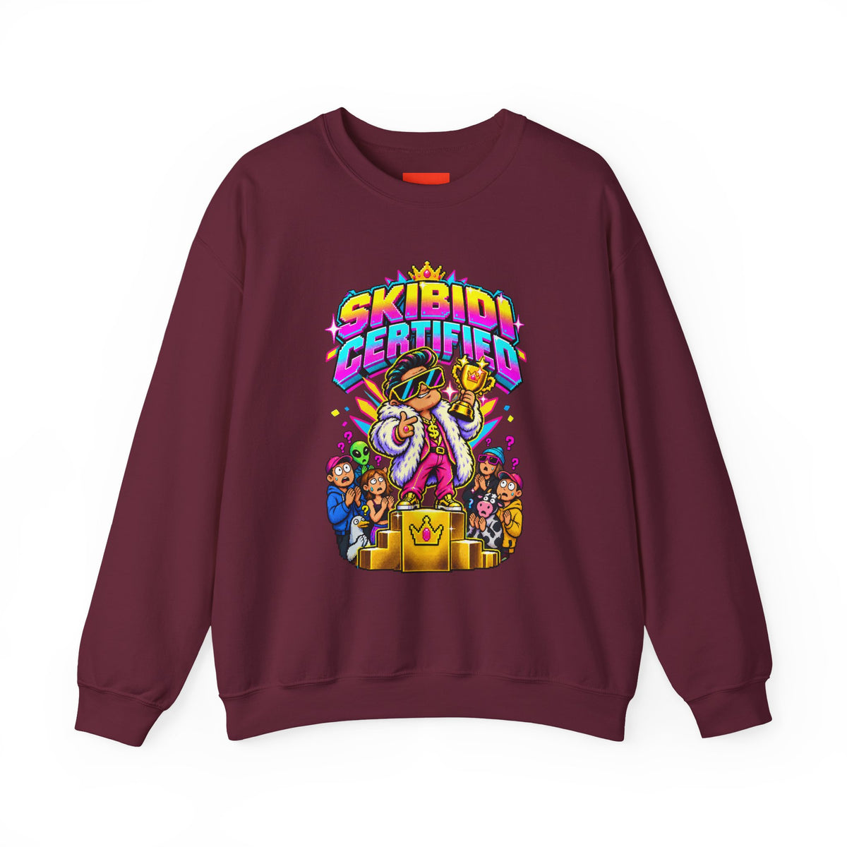 SKIBIDI CERTIFIED Funny Y2K Sweatshirt