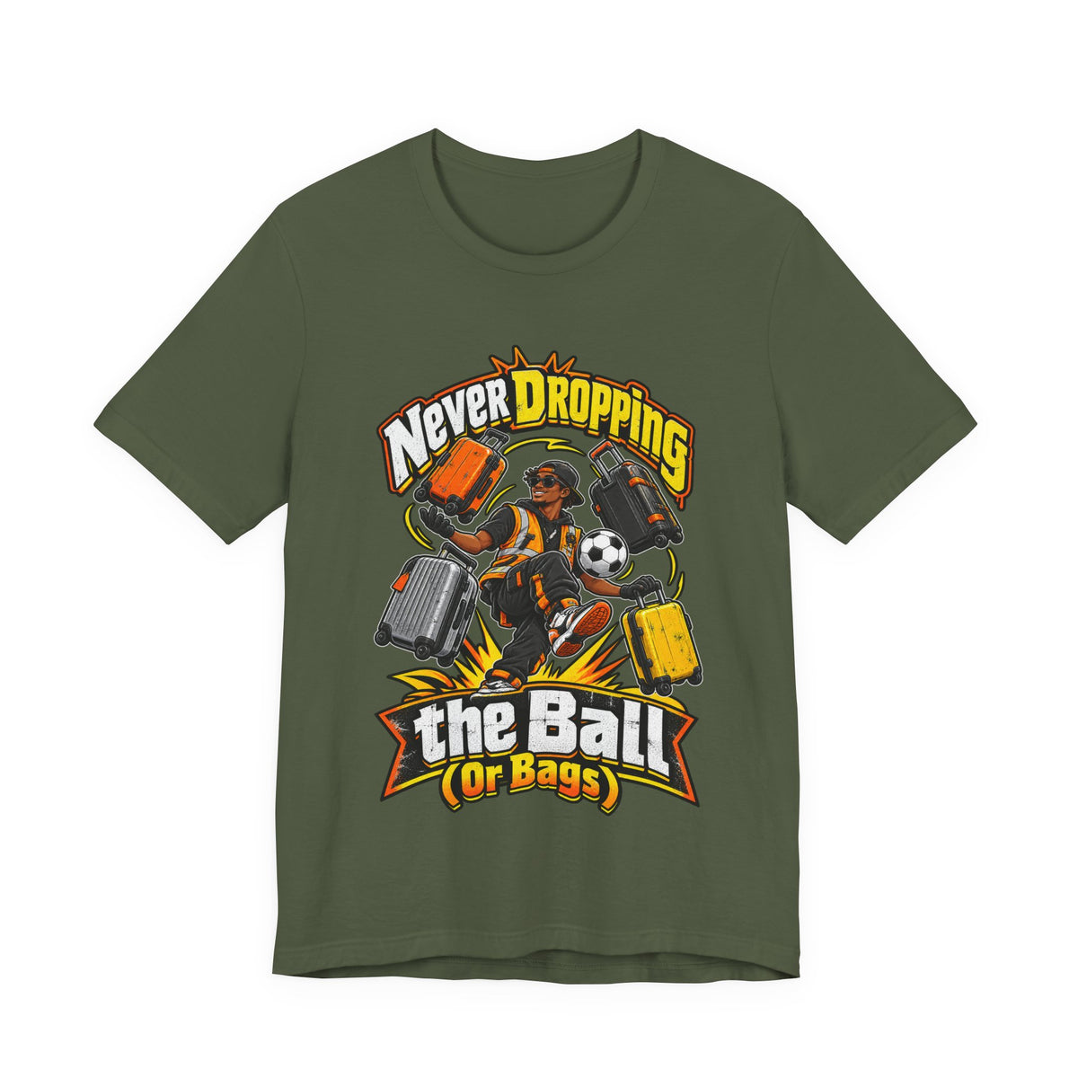 Never Dropping the Ball (Or Bags) Funny Baggage Handler T-Shirt
