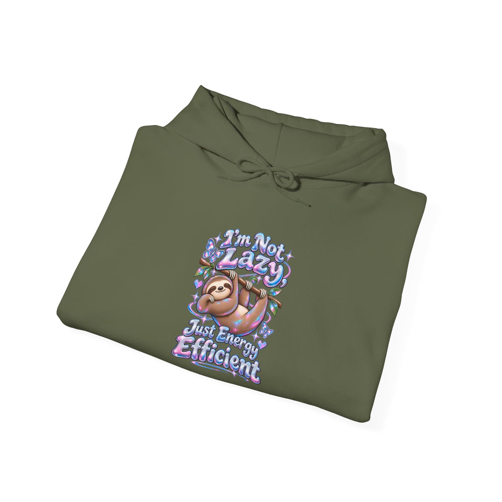 I'm Not Lazy, Just Energy Efficient Funny Casual Hoodie