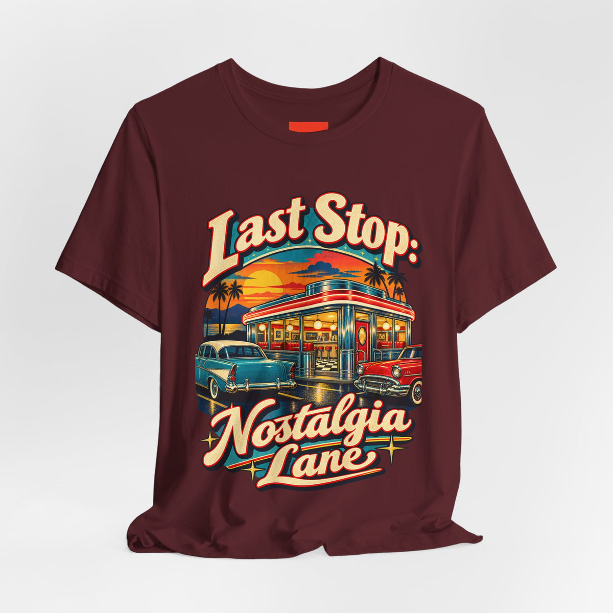 Last Stop: Nostalgia Lane Funny Retro Vintage T-Shirt