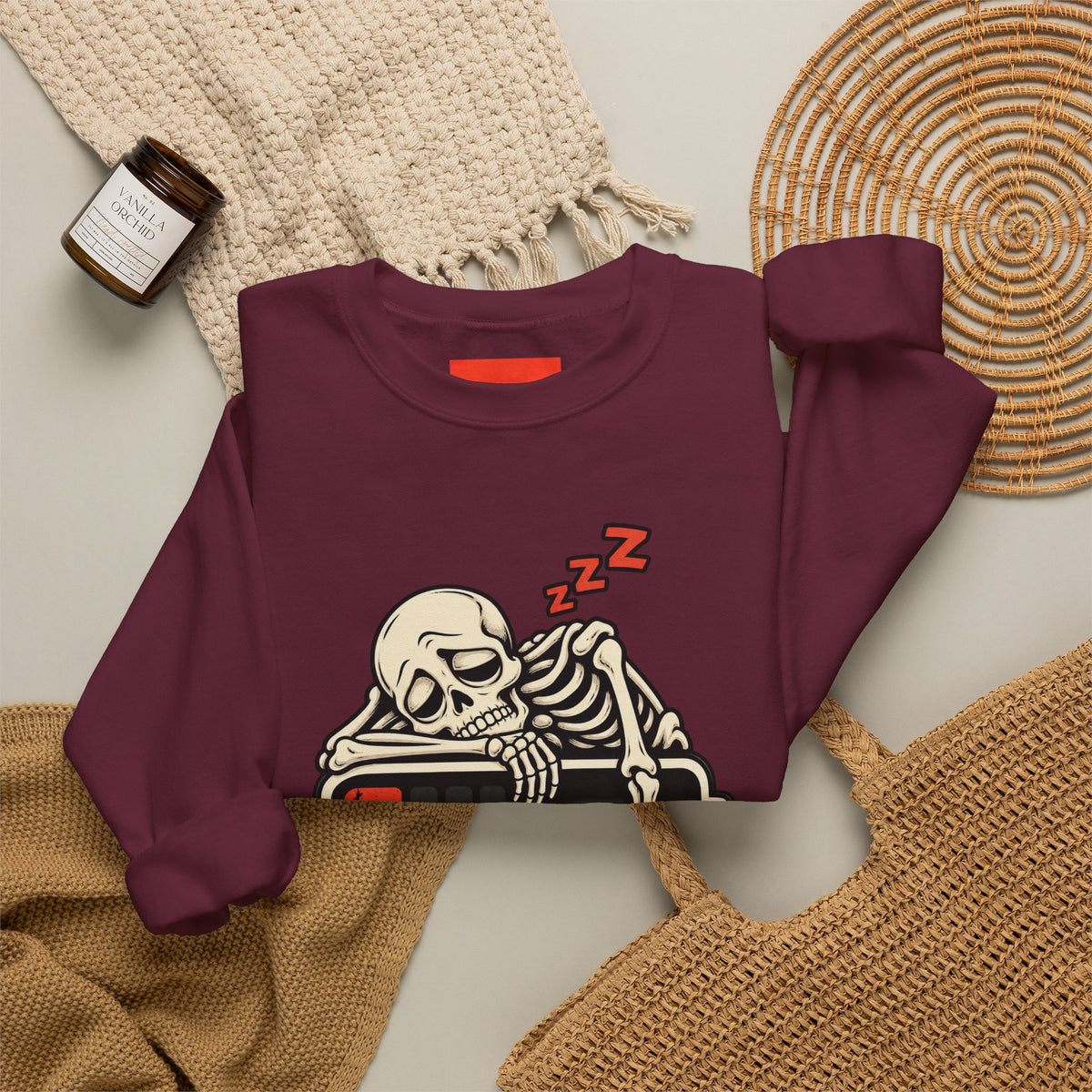 Low Battery, Mind Shutting Down Funny Self-Deprecating Sweatshirt