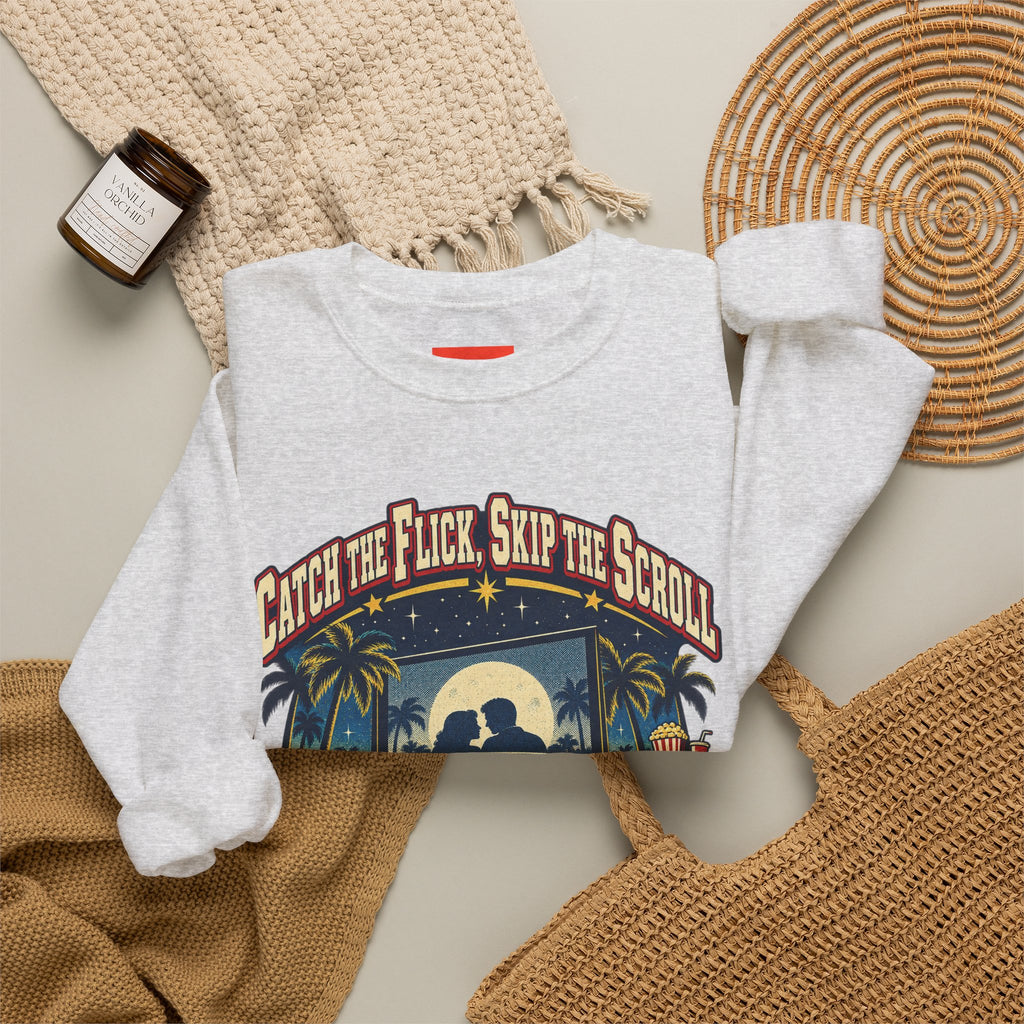 Catch the Flick, Skip the Scroll Funny Programmer Sweatshirt