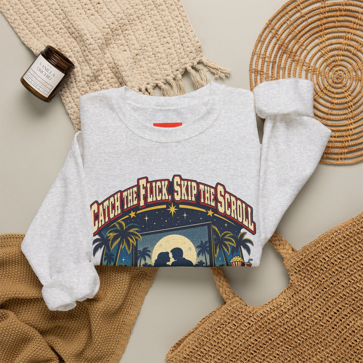 Catch the Flick, Skip the Scroll Funny Programmer Sweatshirt