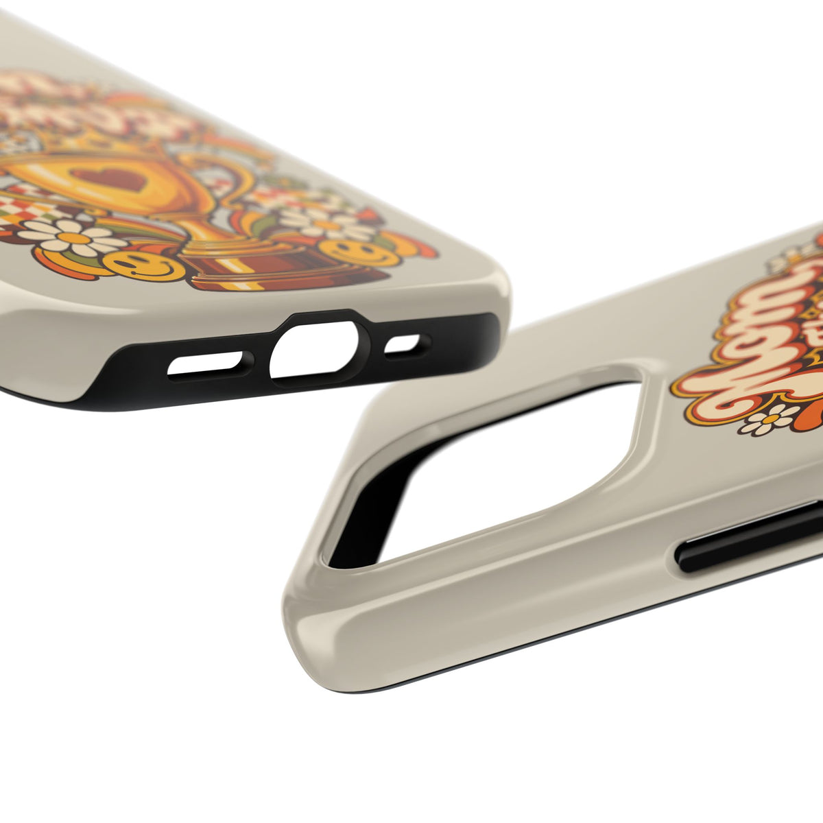 Phone Case — "Mom The Real MVP" Retro Trophy Design