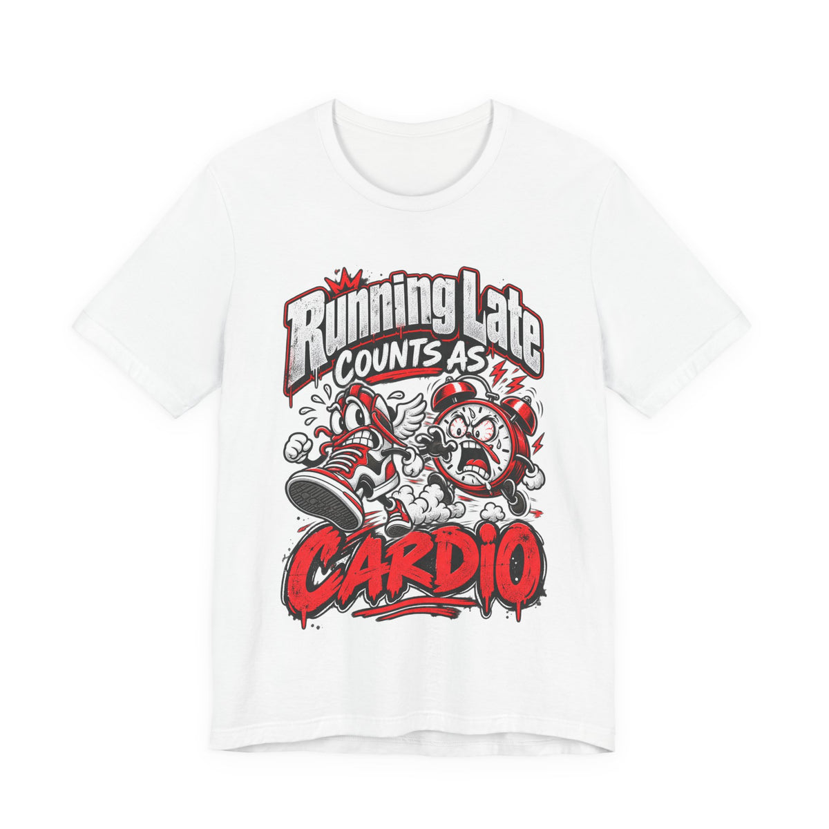 Running Late Counts As Cardio Funny Fitness T-Shirt