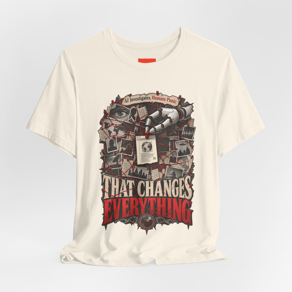 AI Investigates, Humans Panic Funny Programmer T-Shirt