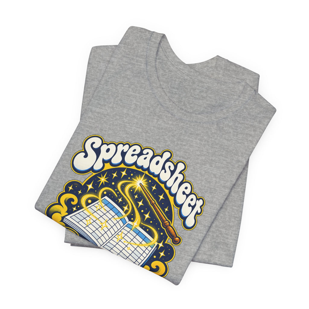 Spreadsheet Sorcery Unleashed Funny Office Humor T-Shirt