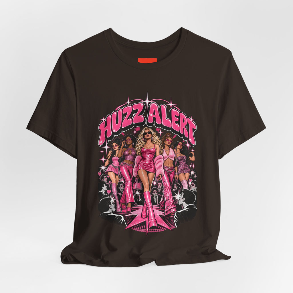HUZZ ALERT Funny General Distressed Print T-Shirt