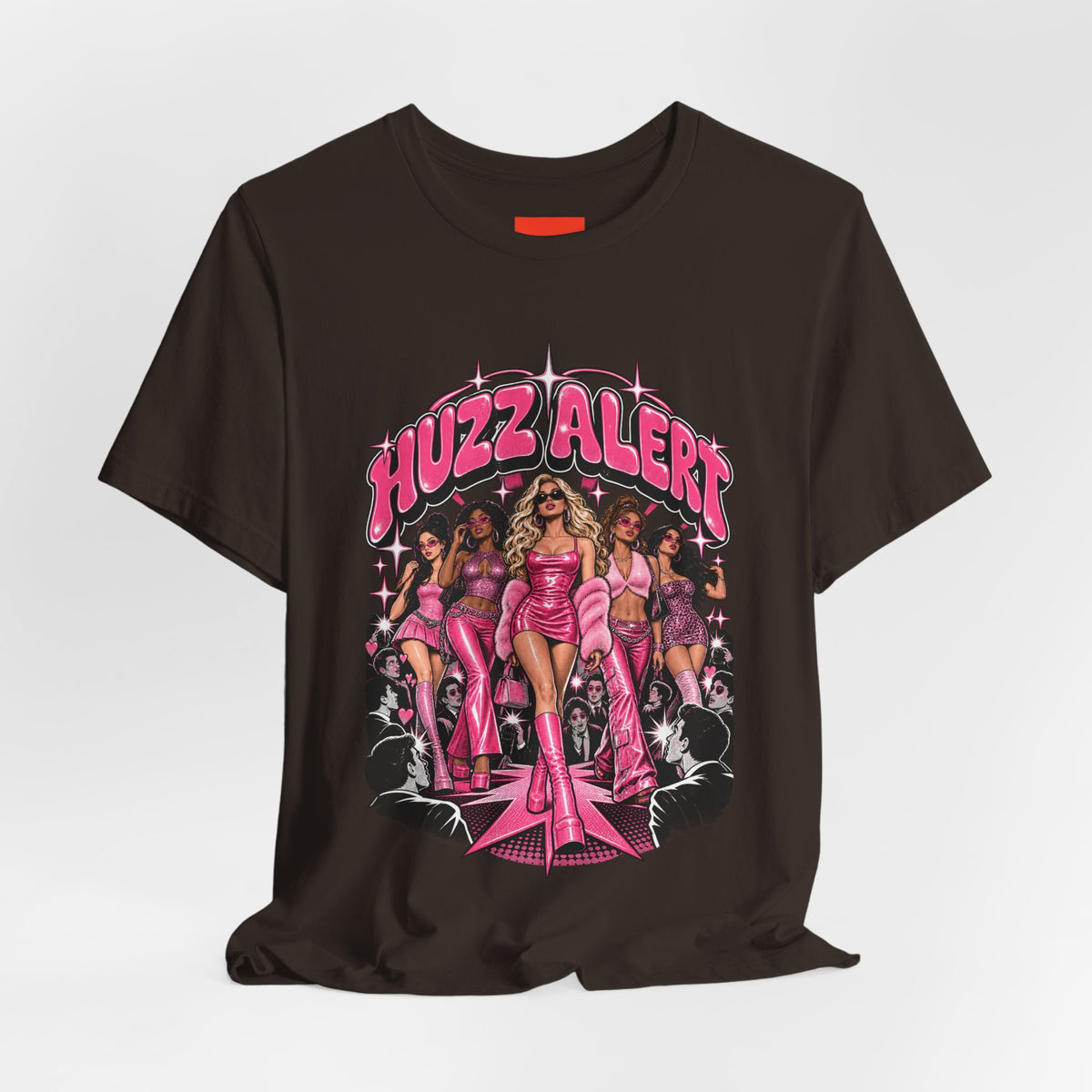 HUZZ ALERT Funny General Distressed Print T-Shirt