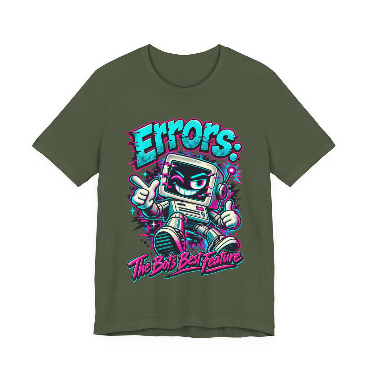 "Errors: The Bot’s Best Feature" Funny Programmer T-Shirt