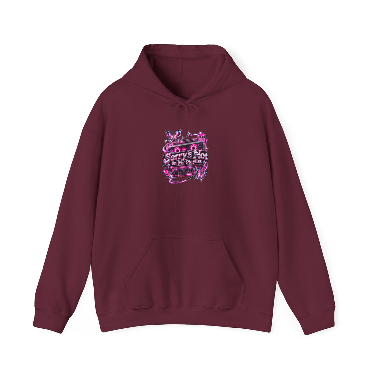Sorry’s Not on My Playlist Funny Sarcastic Music Hoodie