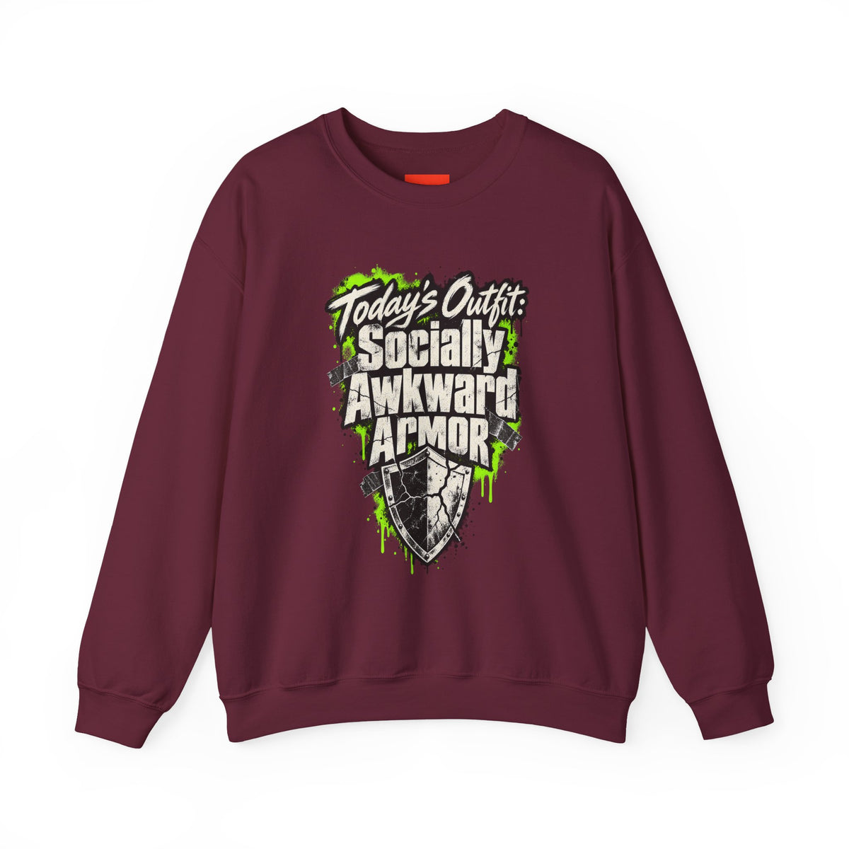 Today’s Outfit: Socially Awkward Armor Funny Introvert Sweatshirt