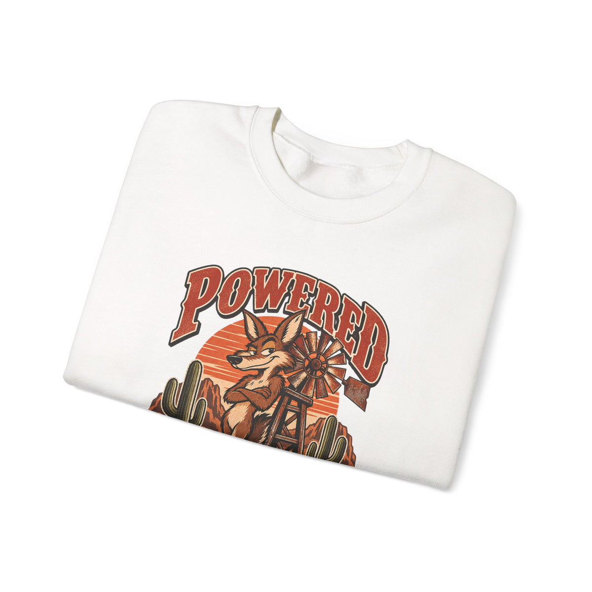 Powered By Passive Aggression Funny Western Ranch Sweatshirt