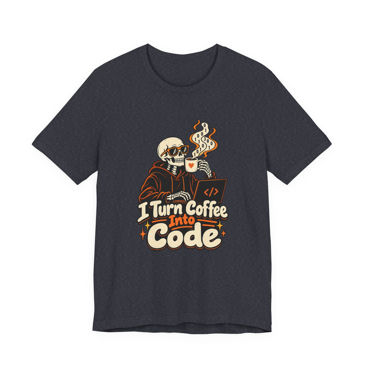I Turn Coffee Into Code Funny Programmer T-Shirt