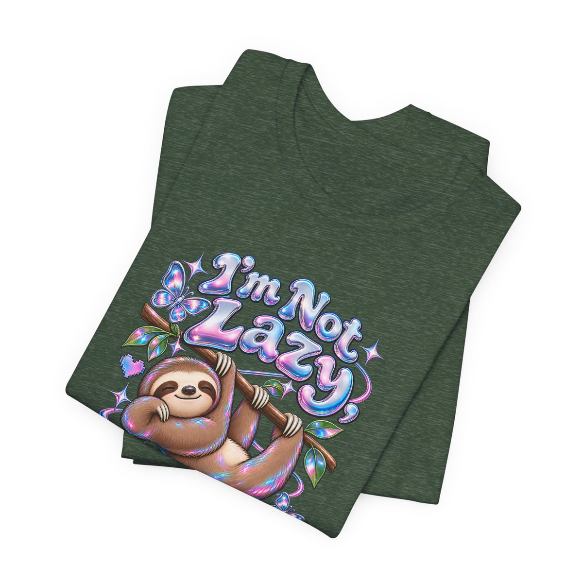 I'm Not Lazy, Just Energy Efficient Funny Casual T-Shirt