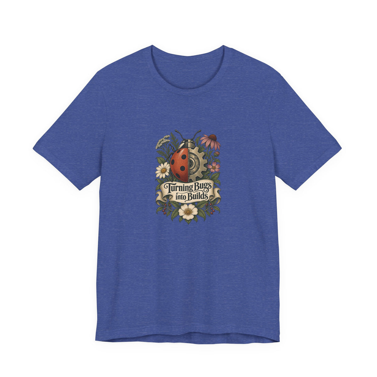 Turning Bugs into Builds Funny Programmer T-Shirt